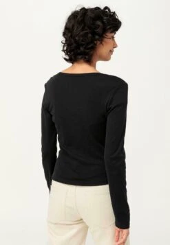 Langarmshirt - Schwarz -Hessnatur 023a8322d1e94e11a6c14172d93ff49c