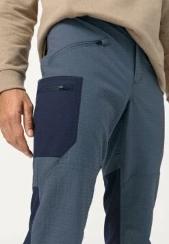 OUTDOOR GRID - Stoffhose - Fjordblau -Hessnatur 048f229bd06d442589cd8e60e2dd257e