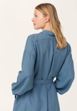 MIDI - Blusenkleid - Jeansblau -Hessnatur 07211a86f7284a928d7d5d7d32033e21