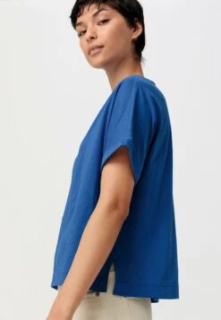 KURZARM - T-Shirt Basic - Kobaltblau -Hessnatur 0a078e31908c47d8b603188066c8fbd0