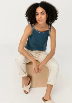 Top - Chinablau -Hessnatur 0ee3dd86008246f0a3be436767bf8e63