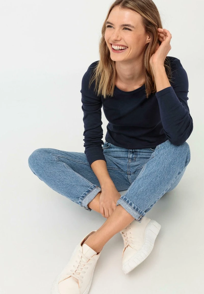 Langarmshirt - Marine 2 Langarmshirt - Marine – Bild 2