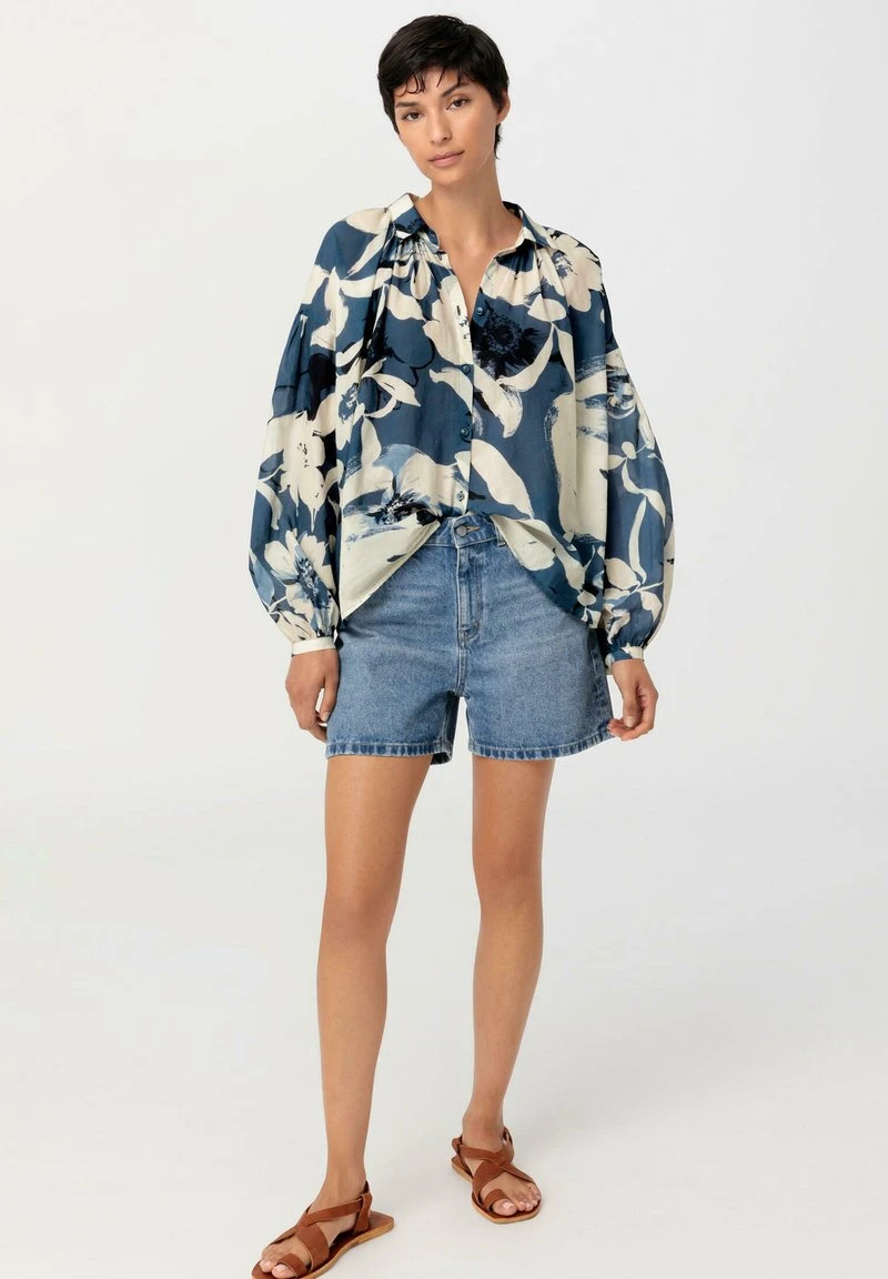 Hemdbluse - Wasserblau 2 Hemdbluse - Wasserblau – Bild 2