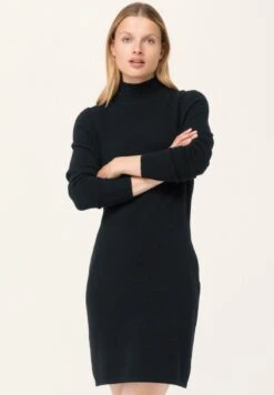 MERINOWOLLE - Etuikleid - Schwarz