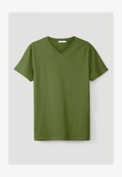 AUS REINER BIO-BAUMWOLLE - T-Shirt Basic - Dunkelgrün -Hessnatur 1b464eeda7cd4a80bc992e845018f963
