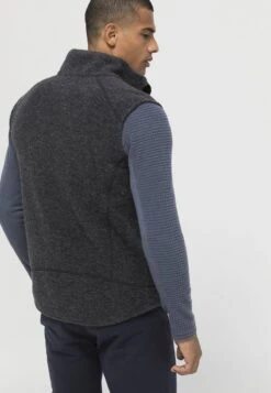 WOLLFLEECE - Weste - Anthrazit -Hessnatur 1b4f66cb744e4bff912082aa90dd95d4