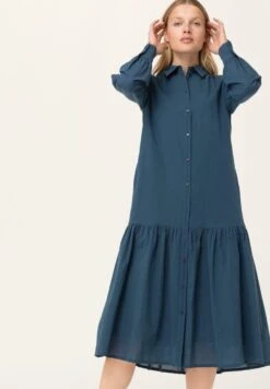 Blusenkleid - Ozeanblau