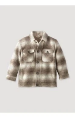 Hessnatur Rhönkaro-Overshirt Rhönkaro Aus Reiner Schurwolle Für Kinder