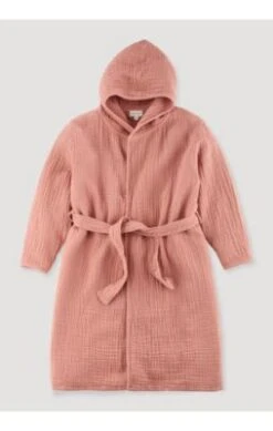 Hessnatur Musselin Bademantel Aus Reiner Bio-Baumwolle Für Kinder