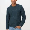Strickpullover - Fjordblau