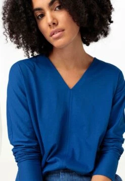 LANGARM - Langarmshirt - Kobaltblau -Hessnatur 33dc0526df3142dab239a97ed52692c4