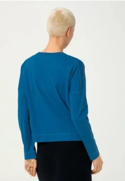 Langarmshirt - Wasserblau -Hessnatur 4681a73d93ae4d3c83ee9cd976d7c948