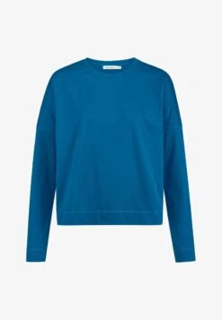 Langarmshirt - Wasserblau -Hessnatur 48ef6f8ea09c44dbacd941b46ea557ab