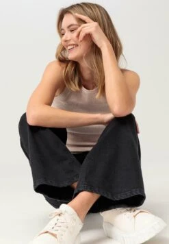 Flared Jeans - Black Washed -Hessnatur 4981a87ab2ee4ee982775dd8e620711a