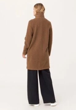 Klassischer Mantel - Dunkel Camel -Hessnatur 4e9b5bad08c94d46ae5881a627855551