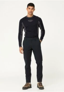 OUTDOOR TAPERED FIT - Chino - Schwarz -Hessnatur 5321d5f07d504a3e9064d7e79455a6e2