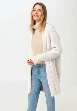 Strickjacke - Naturweiss