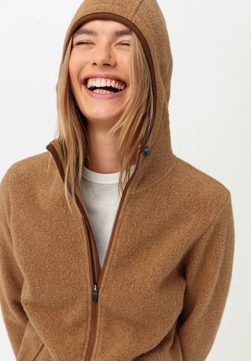 OUTDOOR - Fleecejacke - Walnussbraun 4 OUTDOOR - Fleecejacke - Walnussbraun – Bild 4