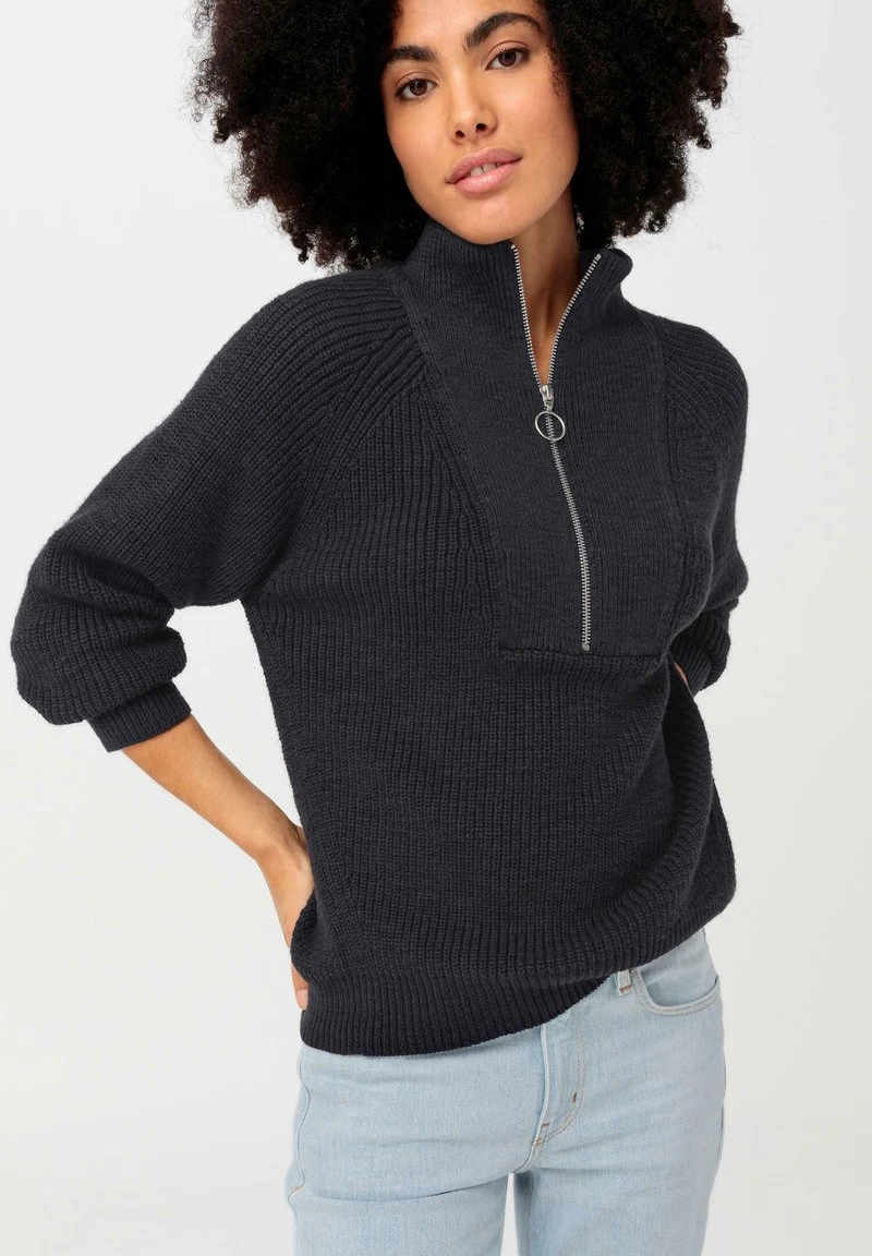 TROYER - Strickpullover - Schiefergrau 1 TROYER - Strickpullover - Schiefergrau