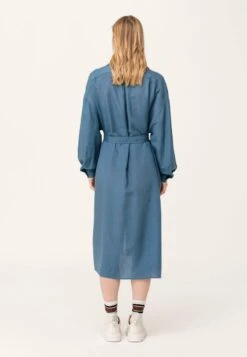 MIDI - Blusenkleid - Jeansblau -Hessnatur 631ba6c953c64e50a3e296d3093d7916