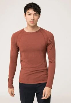 ORGANIC LANGARMSHIRT - Langarmshirt - Ahornrot