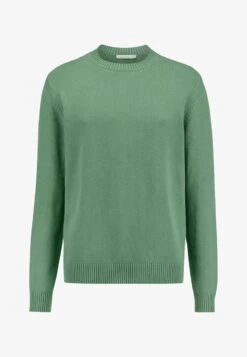 RUNDHALS - Strickpullover - Graugrün -Hessnatur 6941466918034b1a9210d78052aed313