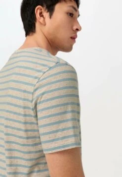 T-Shirt Print - Helles Jeansblau -Hessnatur 74356e288de24cf789a1736a518a140a