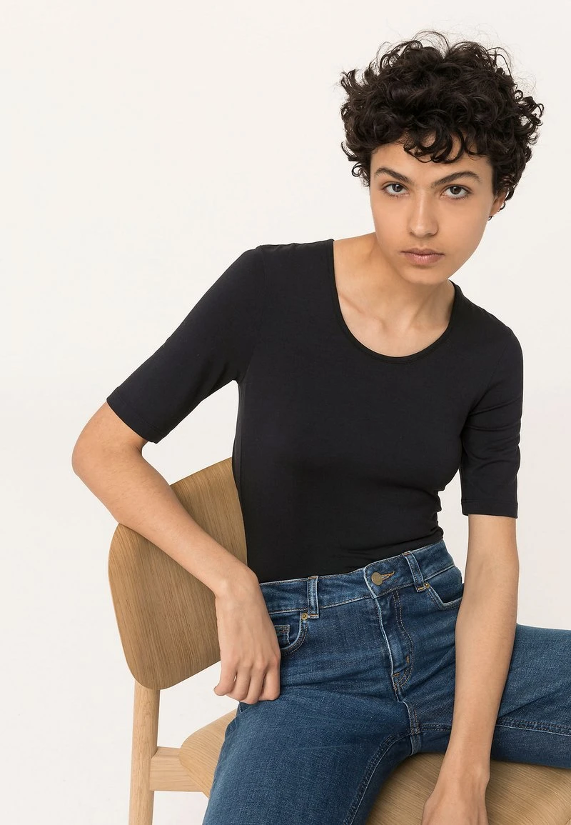 T-Shirt Basic - Schwarz 3 T-Shirt Basic - Schwarz – Bild 3