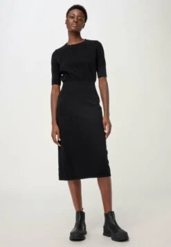 Strickkleid - Schwarz