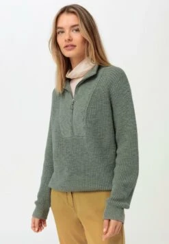 TROYER - Strickpullover - Agavegrün
