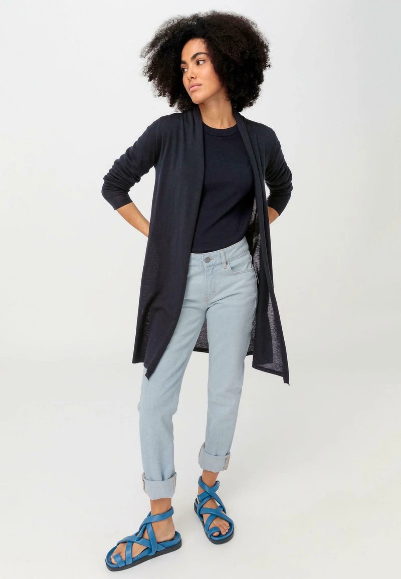 LONG - Strickjacke - Marine 2 LONG - Strickjacke - Marine – Bild 2