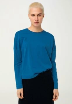 Langarmshirt - Wasserblau