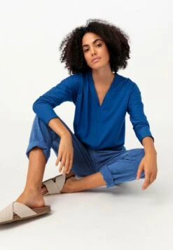 LANGARM - Langarmshirt - Kobaltblau -Hessnatur 9760b95adad24c0b85c6ebb258c4c18a