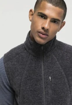 WOLLFLEECE - Weste - Anthrazit -Hessnatur 9d912db7f3014585a85c3ed3ca5ee439