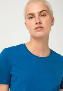 KURZARM - T-Shirt Basic - Wasserblau -Hessnatur 9fb03cdd1882410b91b95deb62fa4d11