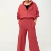 PREMIUM-SWEAT - Stoffhose - Cranberry
