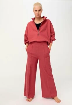 PREMIUM-SWEAT - Stoffhose - Cranberry