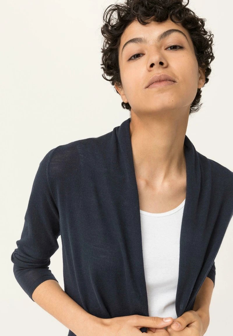 LONG - Strickjacke - Marine 5 LONG - Strickjacke - Marine – Bild 5