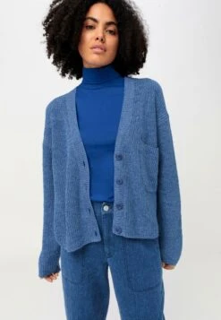 Strickjacke - Kobaltblau