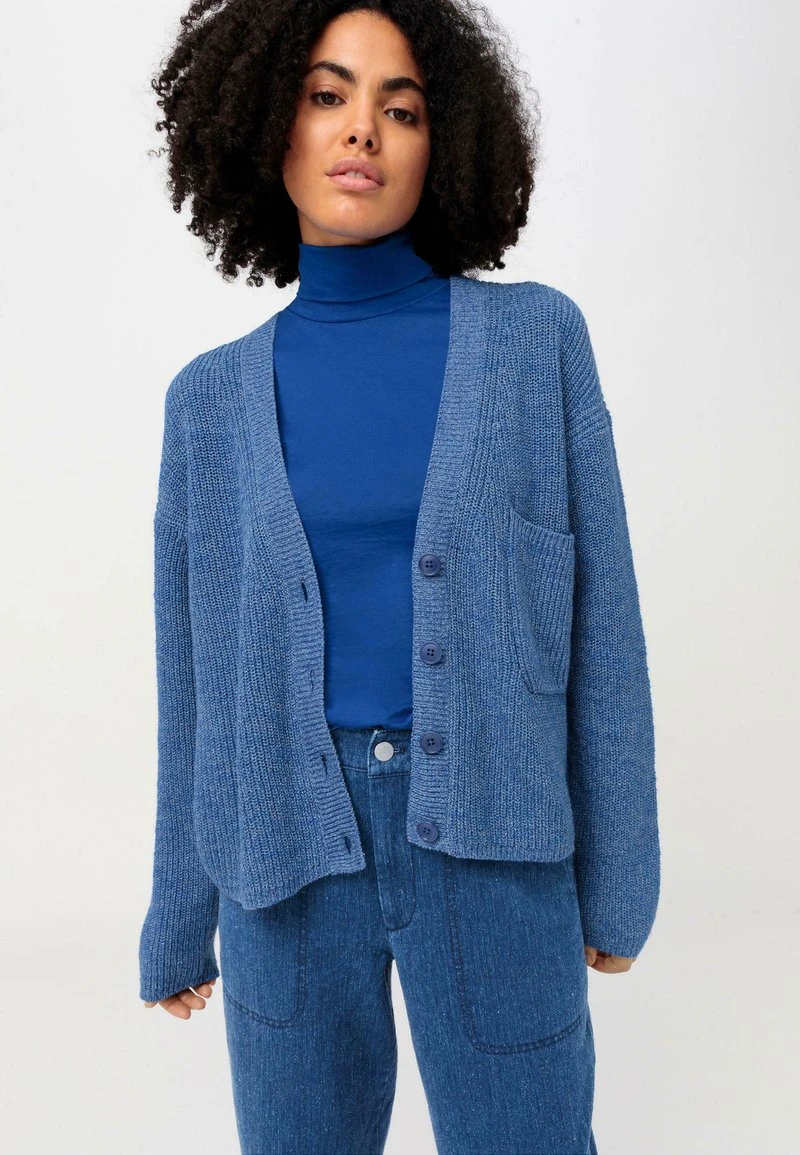 Strickjacke - Kobaltblau 1 Strickjacke - Kobaltblau