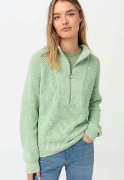 TROYER - Strickpullover - Maigrün