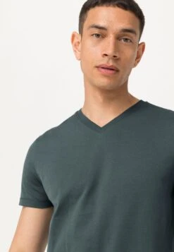 AUS REINER BIO-BAUMWOLLE - T-Shirt Basic - Dunkelgrün