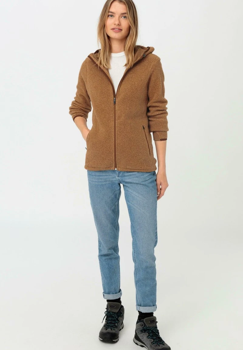 OUTDOOR - Fleecejacke - Walnussbraun 2 OUTDOOR - Fleecejacke - Walnussbraun – Bild 2