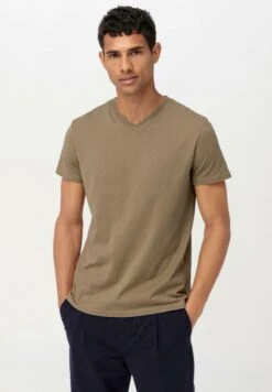 AUS REINER BIO-BAUMWOLLE - T-Shirt Basic - Safari