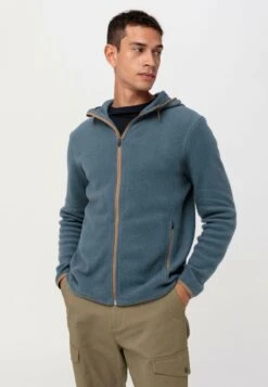 Fleecejacke - Fjordblau