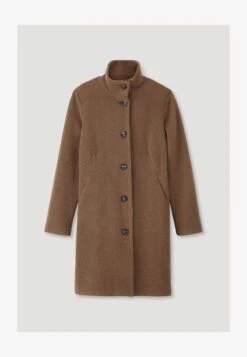 Klassischer Mantel - Dunkel Camel -Hessnatur fa02f9a6c2d5434faeb9a3b438986ae6